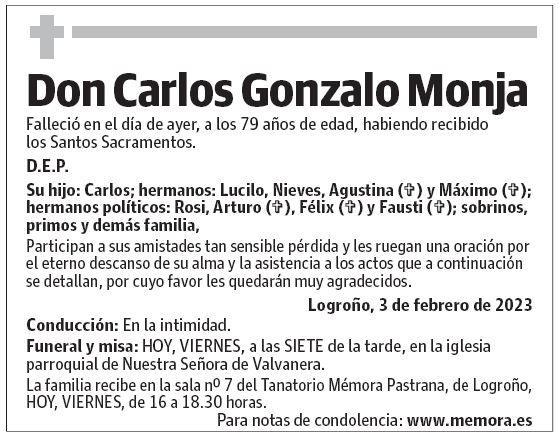 Don Carlos Gonzalo Monja