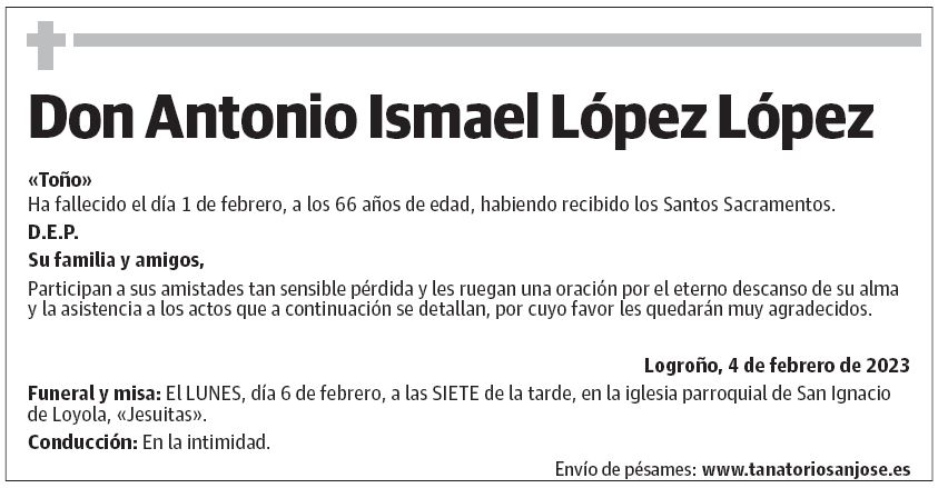 Don Antonio Ismael López López