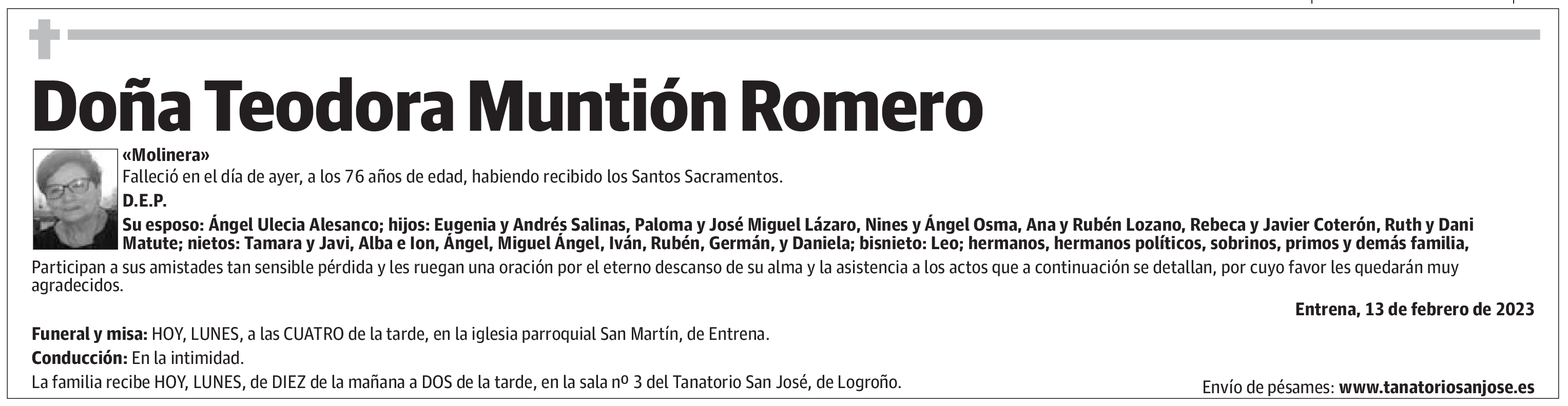 Doña Teodora Muntión Romero