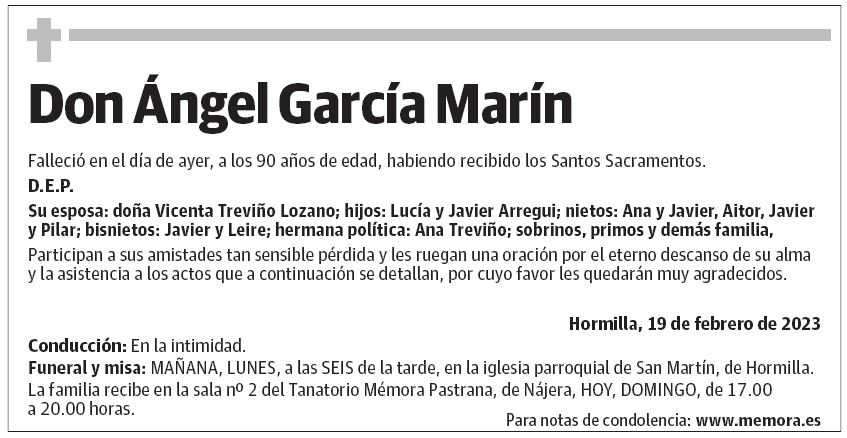 Don Ángel García Marín