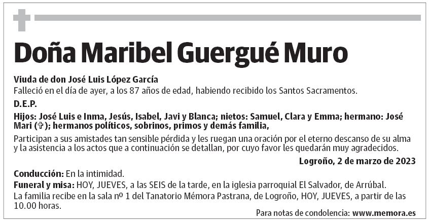Doña Maribel Guergué Muro