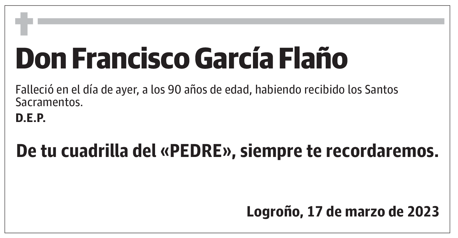 Don Francisco García Flaño