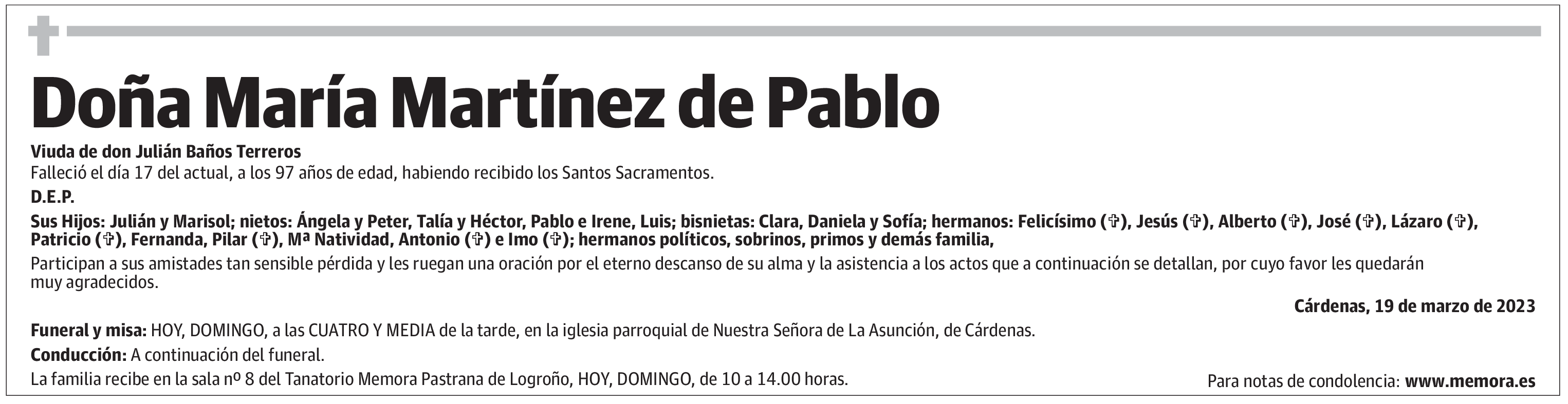 Doña María Martínez de Pablo