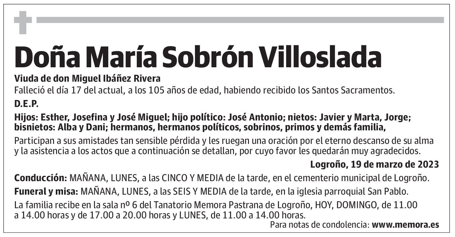 Doña María Sobrón Villoslada