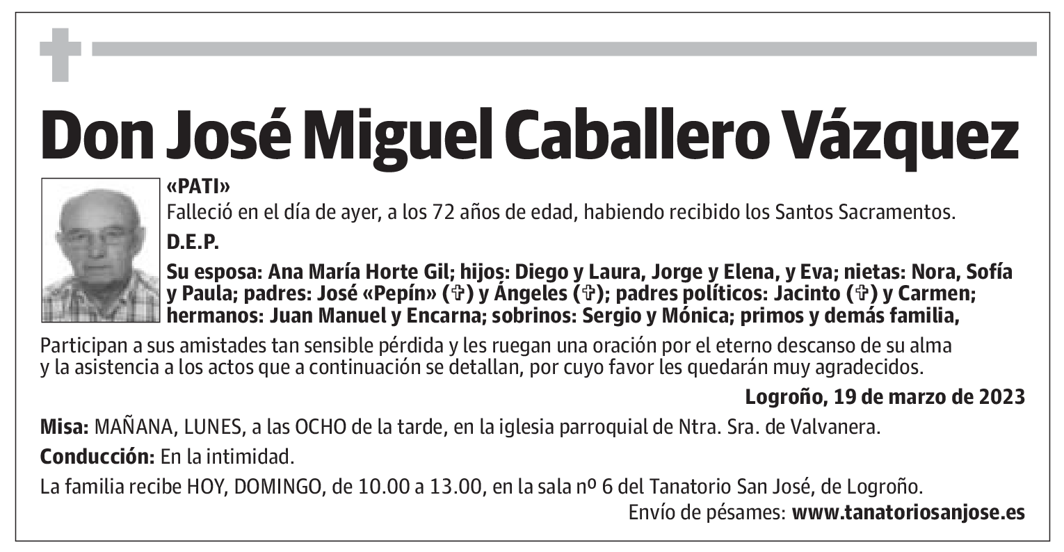 Don José Miguel Caballero Vázquez
