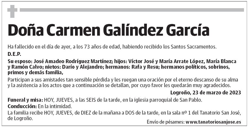 Doña Carmen Galíndez García