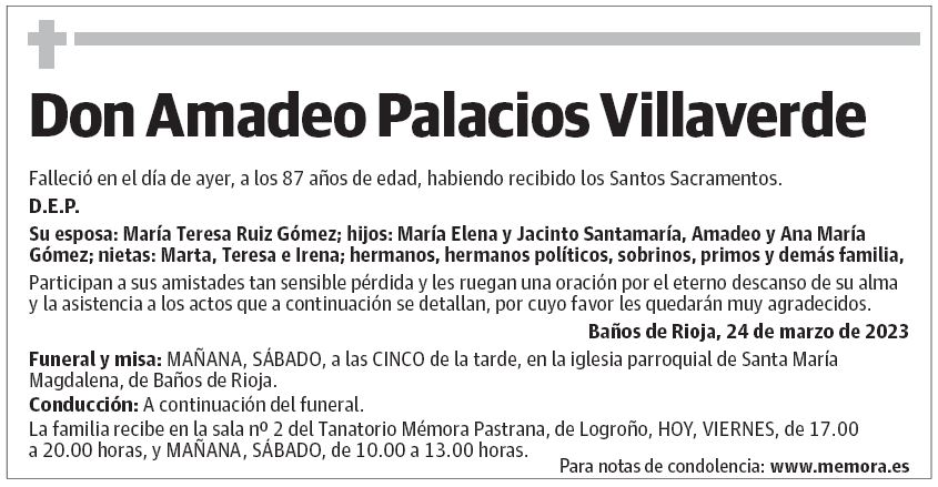 Don Amadeo Palacios Villaverde