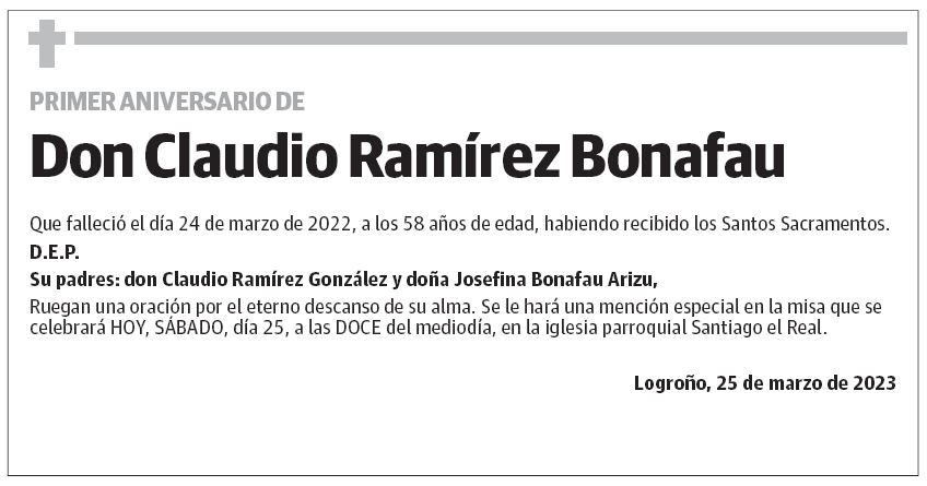 Don Claudio Ramírez Bonafau