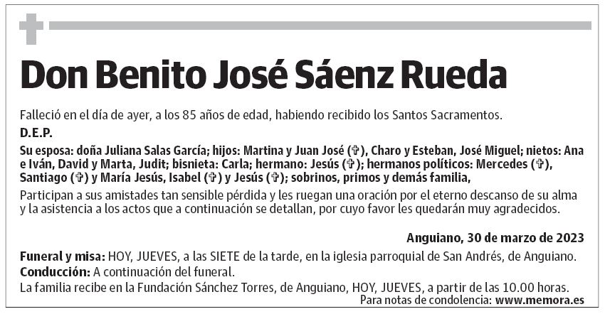 Don Benito José Sáenz Rueda