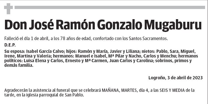 Don José Ramón Gonzalo Mugaburu