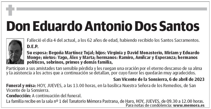 Don Eduardo Antonio Dos Santos