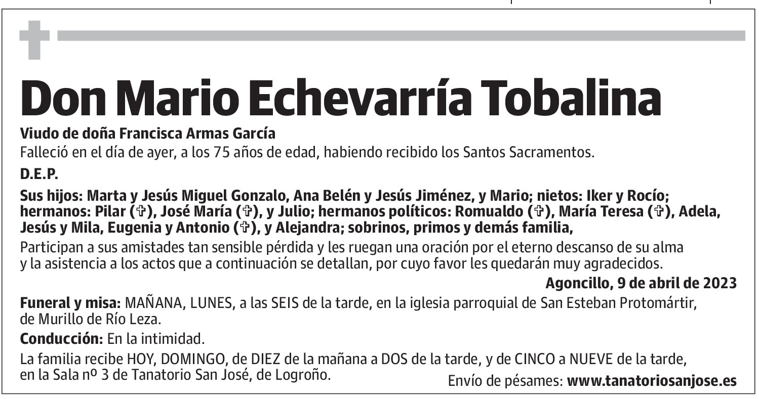 Don Mario Echevarría Tobalina