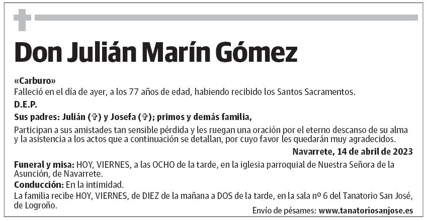 Don Julián Marín Gómez