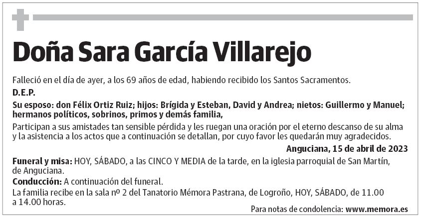 Doña Sara García Villarejo