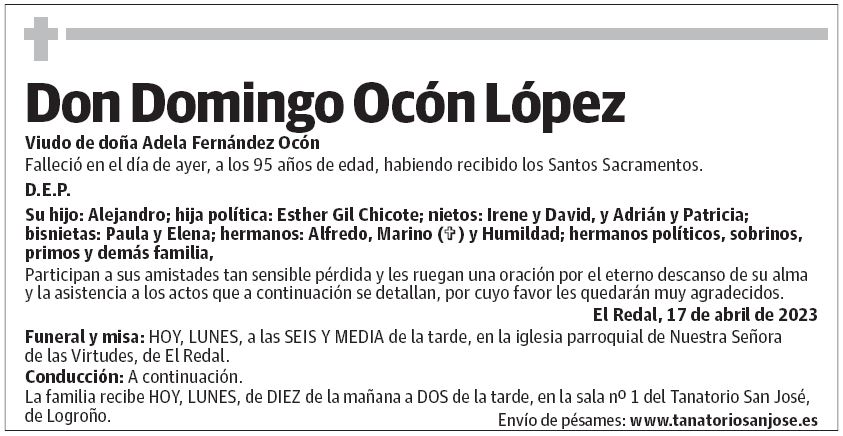Don Domingo Ocón López