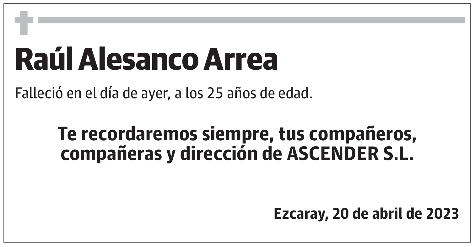 Raúl Alesanco Arrea
