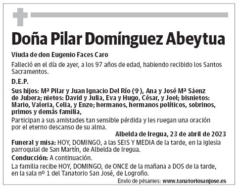 Doña Pilar Domínguez Abeytua