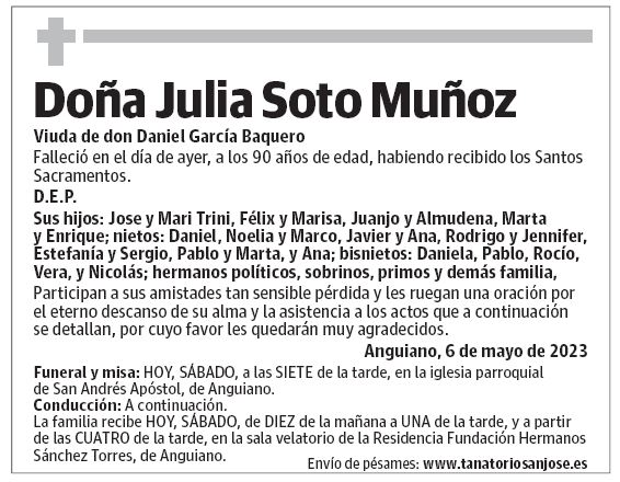 Doña Julia Soto Muñoz