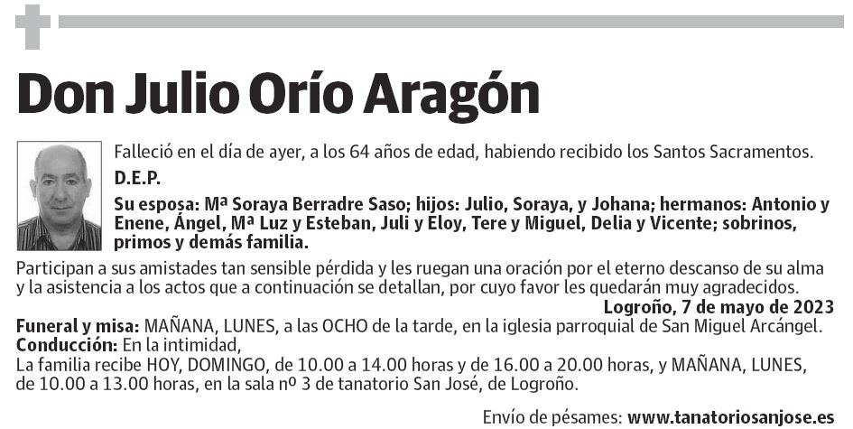Don Julio Orío Aragón
