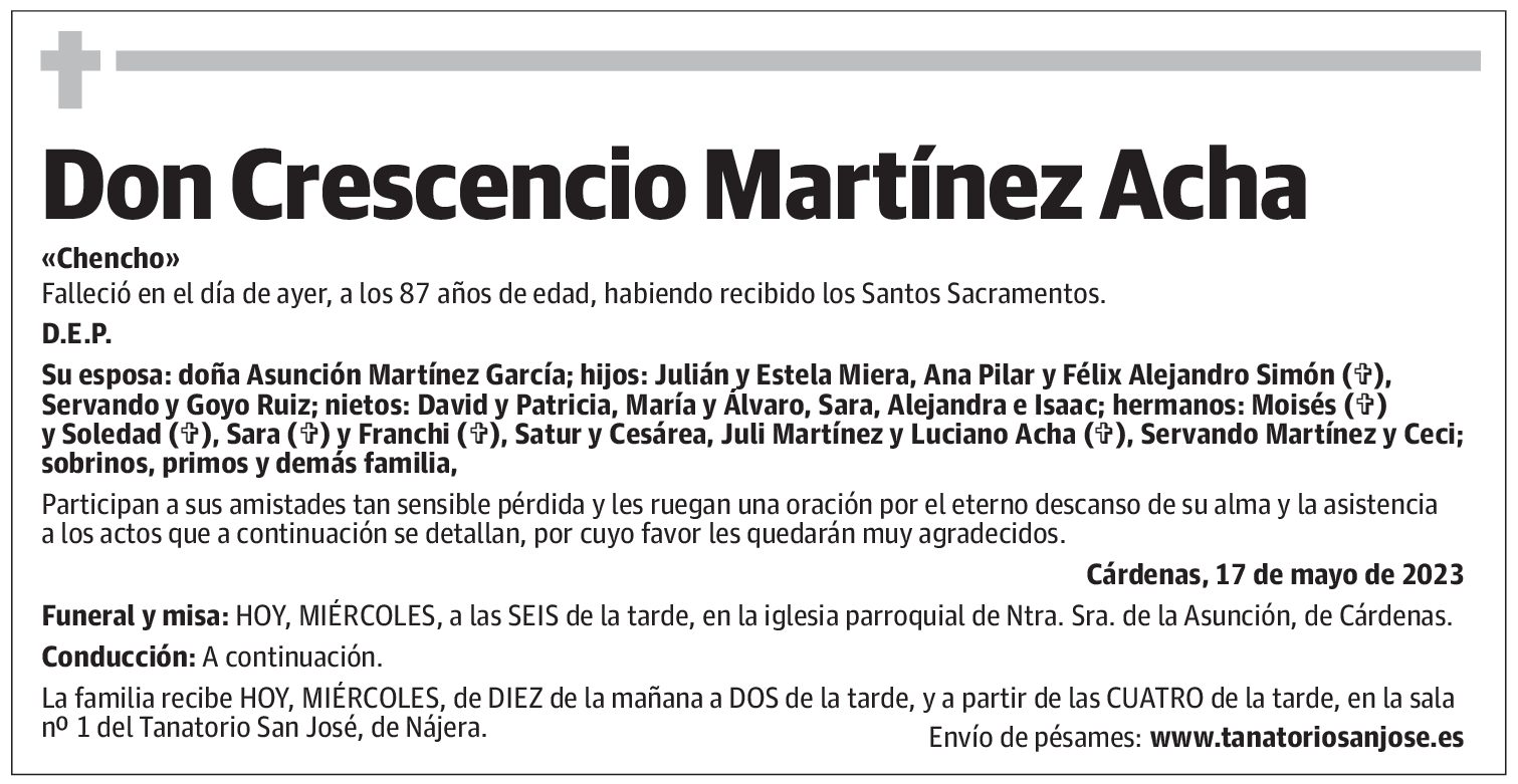 Don Crescencio Martínez Acha