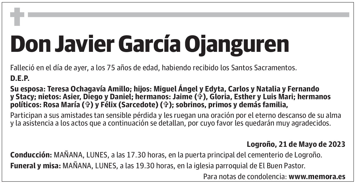 Don Javier García Ojanguren