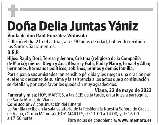 Doña Delia Juntas Yániz