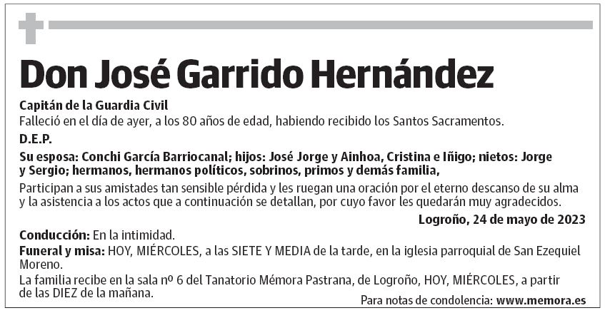 Don José Garrido Hernández