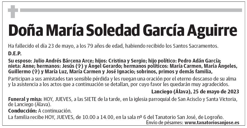 Doña María Soledad García Aguirre