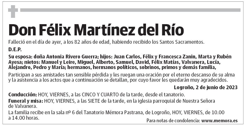 Don Félix Martínez del Río