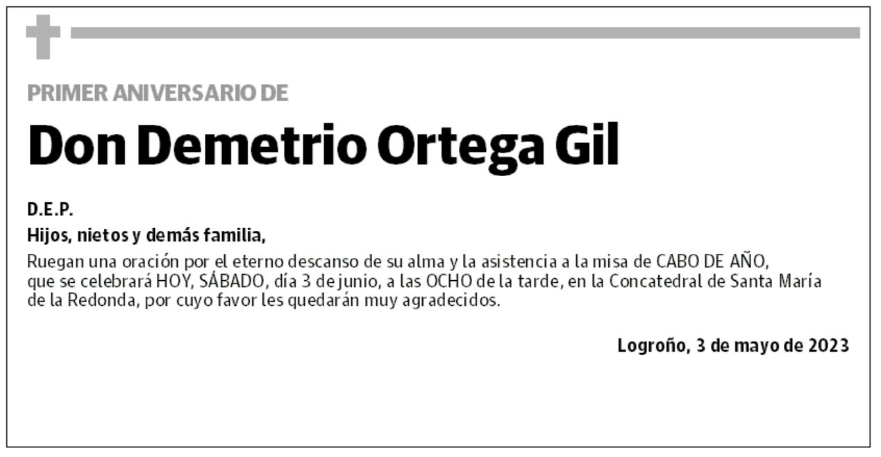 Don Demetrio Ortega Gil