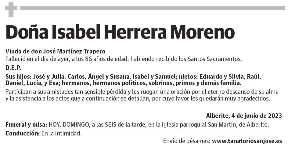 Doña Isabel Herrera Moreno
