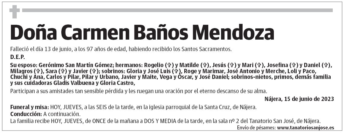 Doña Carmen Baños Mendoza
