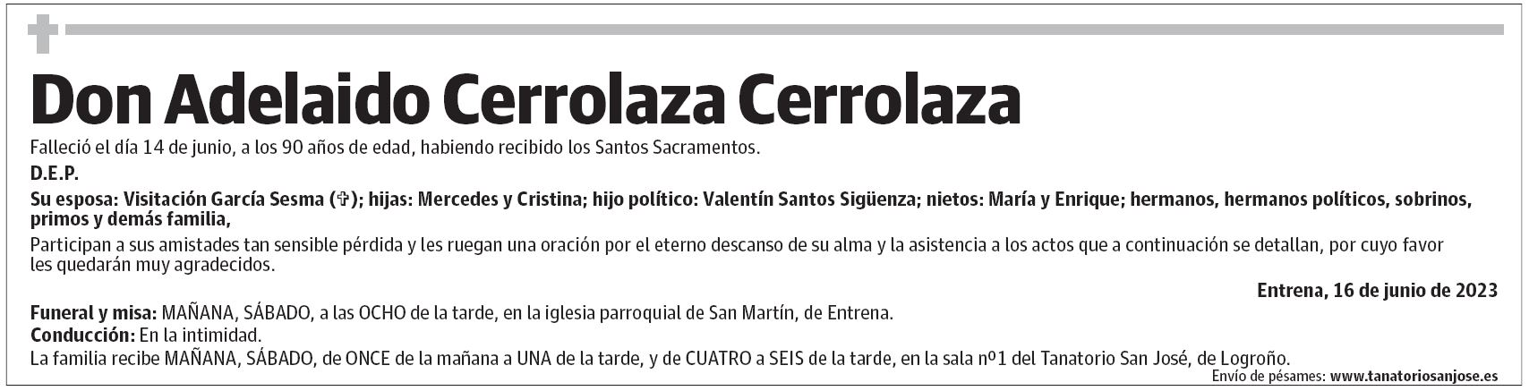 Don Adelaido Cerrolaza Cerrolaza