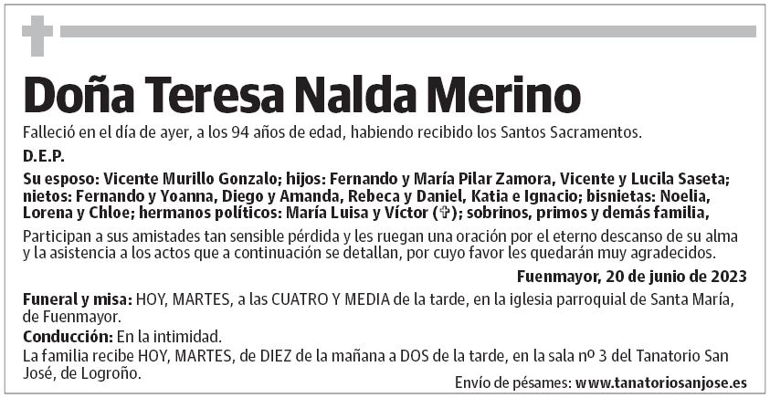Doña Teresa Nalda Merino