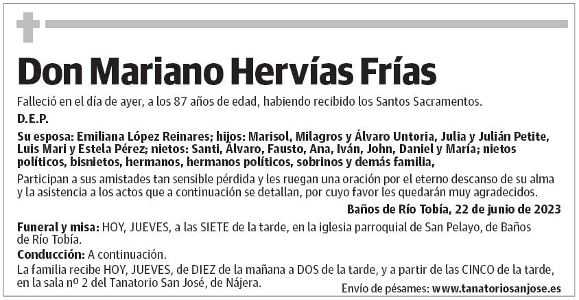 Don Mariano Hervías Frías