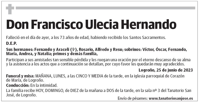 Don Francisco Ulecia Hernando