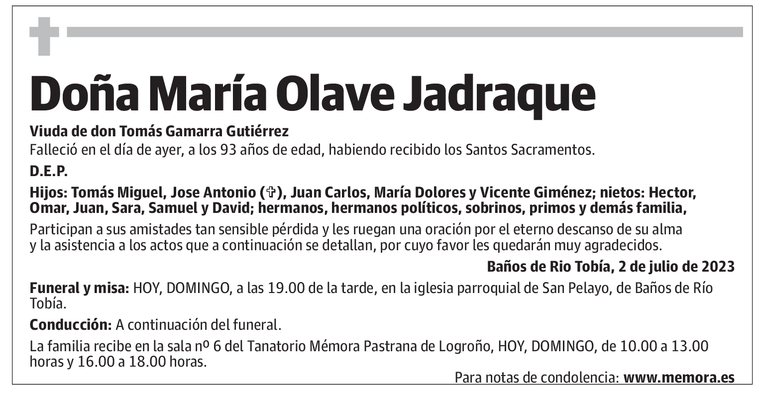 Doña María Olave Jadraque