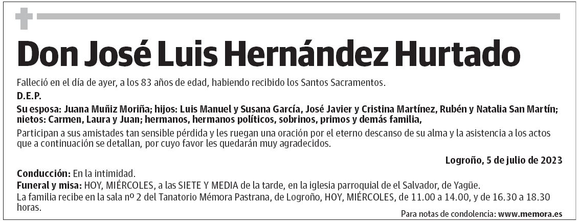 Don José Luis Hernández Hurtado