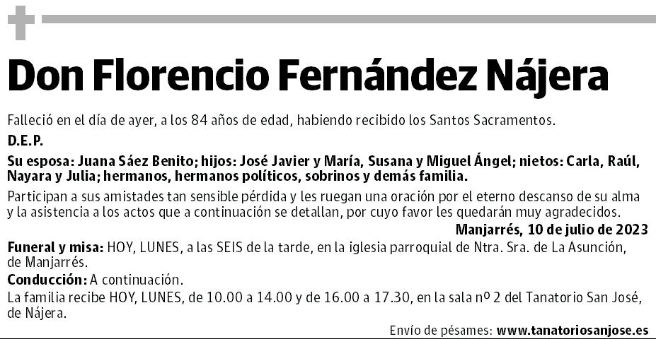 Don Florencio Fernández Nájera