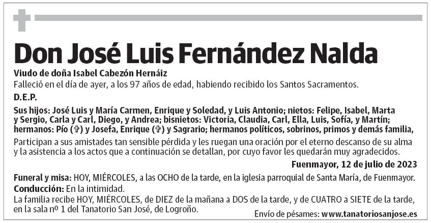 Don José Luis Fernández Nalda