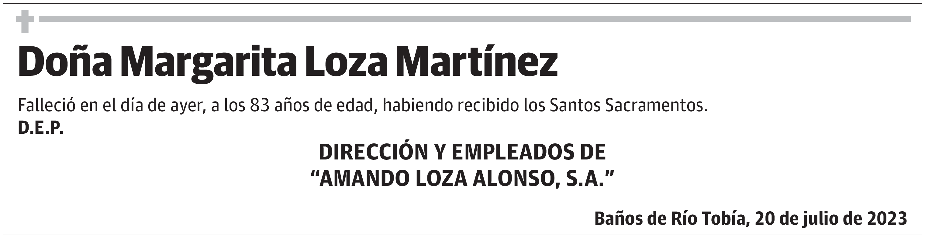 Doña Margarita Loza Martínez