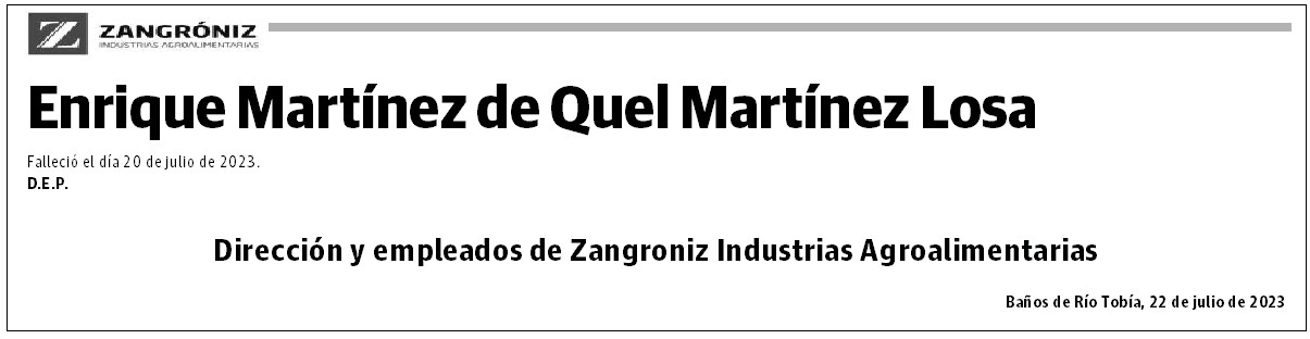 Enrique Martínez de Quel Martínez Losa