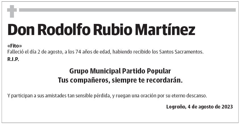 Don Rodolfo Rubio Martínez