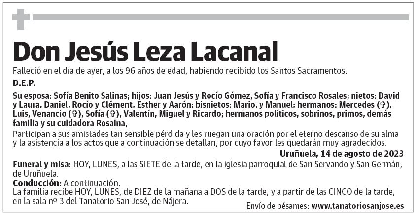 Don Jesús Leza Lacanal