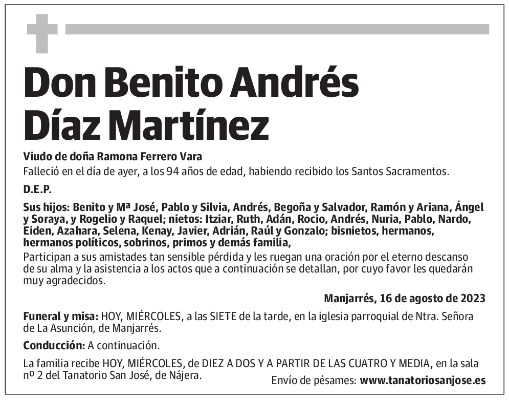 Don Benito Andrés Díaz Martínez