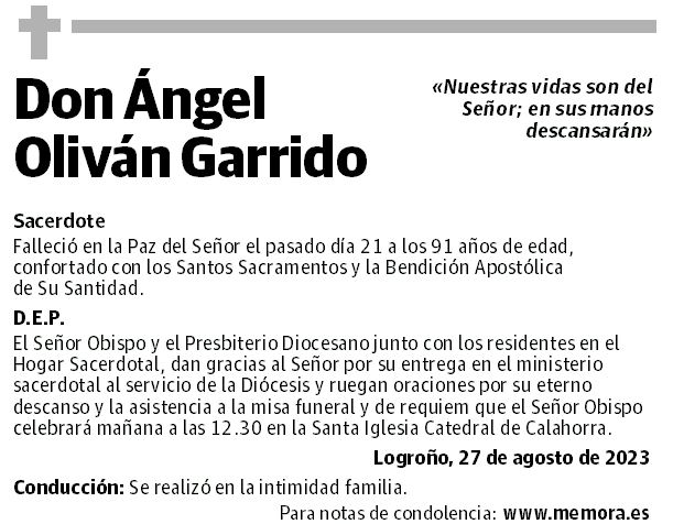 Don Ángel Oliván Garrido