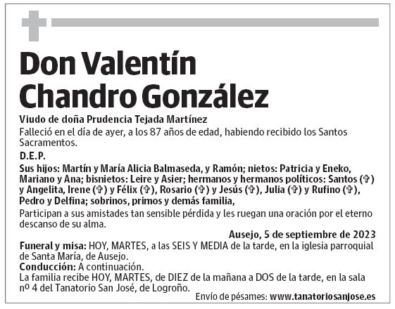 Don Valentín Chandro González