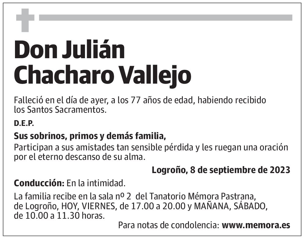 Don Julián Chacharo Vallejo