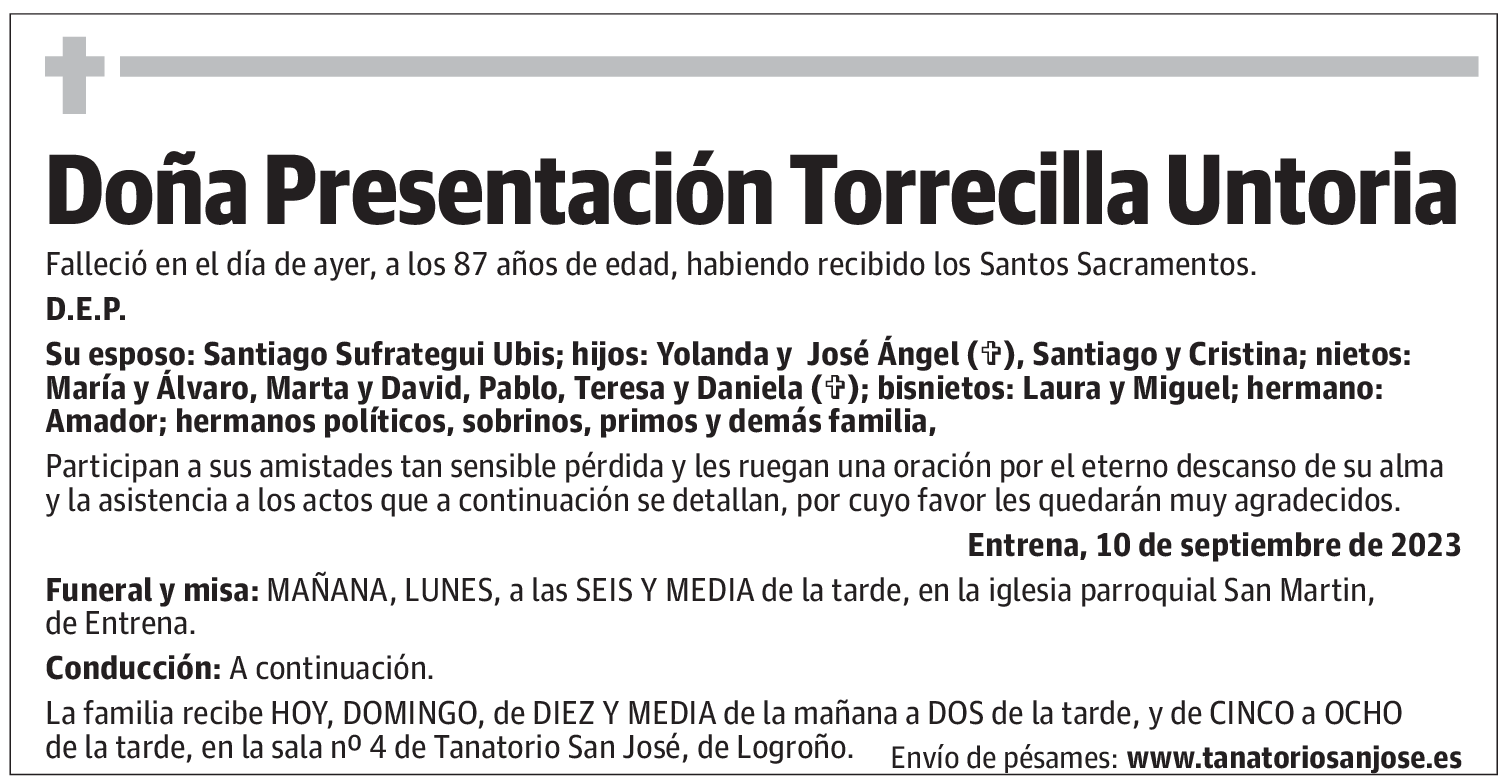 Doña Presentación Torrecilla Untoria