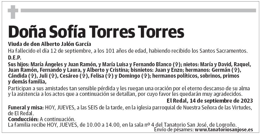 Doña Sofía Torres Torres
